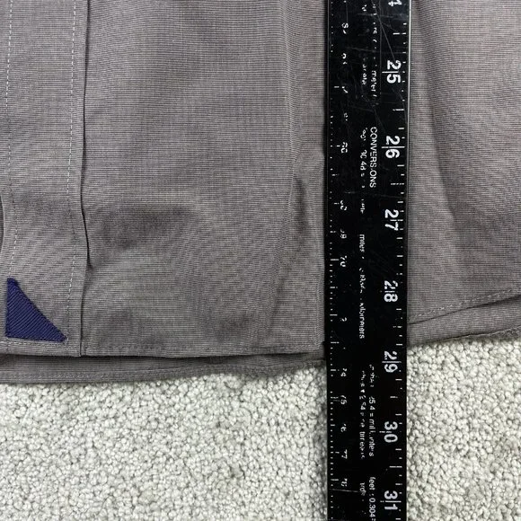 UNTUCKit Sangiovese Shirt Mens Size X-Large Gray Relaxed Fit Wrinkle Free Button - Picture 10 of 11
